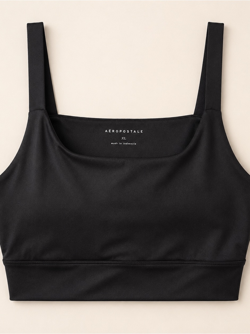 Aeropostale Black Sports Bralette with Wide Straps